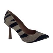 Zebra Print Hoge Hak Sandalen Aldo Castagna , Gray , Dames