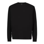Zwarte Crewneck Sweatshirt C.p. Company , Black , Heren