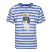 Bear TS MM Righe T-shirt Polo Ralph Lauren , Blue , Dames