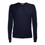 Merino V-Hals Trui Blauw Goes Botanical , Blue , Heren