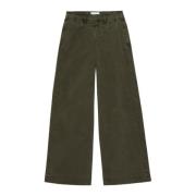 Wide Jeans Frame , Green , Dames