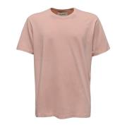 Roze Katoenen T-shirt Frame , Pink , Heren