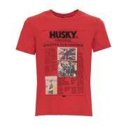 T-Shirts Husky Original , Red , Heren