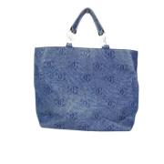 Pre-owned Denim chanel-bags Chanel Vintage , Blue , Dames