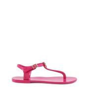 Platte sandalen voor vrouwen - Stijl Ja16011G1Gi37 Love Moschino , Pin...