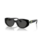 Sk6002 100187 Sunglasses Swarovski , Black , Dames