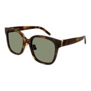 Havana/Green Zonnebril SL M105/F Saint Laurent , Brown , Dames