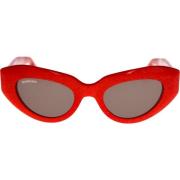 Iconische zonnebril met uniforme lenzen Balenciaga , Red , Dames