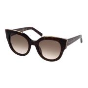 Spp026S Zonnebril Zwarte Frame Philipp Plein , Brown , Dames