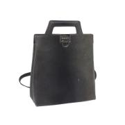 Pre-owned Leather handbags Salvatore Ferragamo Pre-owned , Gray , Dame...