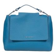 Soft Piccola Leren Handtas Orciani , Blue , Dames