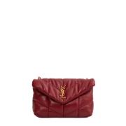 Pre-owned Leather crossbody-bags Yves Saint Laurent Vintage , Red , Da...