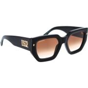 Zonnebril met Verloopglazen voor Vrouwen Dsquared2 , Black , Dames