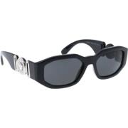 Iconische zonnebril voor slimme modieuze keuze Versace , Black , Unise...