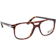 Stijlvolle originele receptbrillen Persol , Brown , Unisex