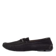 Pre-owned Suede flats Armani Pre-owned , Black , Heren