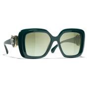 Sunglasses Chanel , Green , Unisex