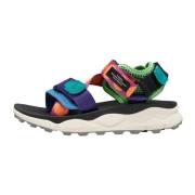 Suede and fabric sandals Nazca 2 UNI Flower Mountain , Purple , Unisex