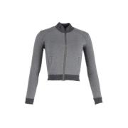 Pre-owned Wool outerwear Miu Miu Pre-owned , Gray , Dames