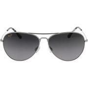 Iconische Gepolariseerde Zonnebril Maui Jim , Gray , Unisex