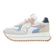Suede and technical fabric sneakers Deva W. W6Yz , Multicolor , Dames