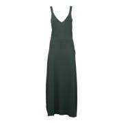 Lange jurk met halternek P.a.r.o.s.h. , Green , Dames