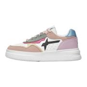 Leather and suede sneakers Xenia W. W6Yz , White , Dames