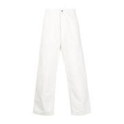 Wijde Panel Broek Carhartt Wip , White , Heren