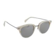 Stijlvolle Spiegel Lens Zonnebril Paul Smith , Beige , Dames