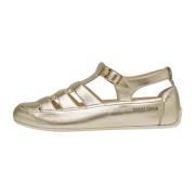 Leather sandals Rock T-Bar Candice Cooper , Yellow , Dames