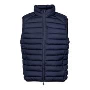 Gewatteerde mouwloze hoge hals gilet Save The Duck , Blue , Heren