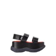 Flat Sandals Sunnei , Black , Dames