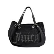 Zwarte Shopper Tas met Strass Detail Juicy Couture , Black , Dames