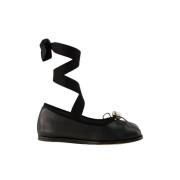 Pre-owned Leather flats Simone Rocha Pre-owned , Black , Dames