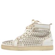 Pre-owned Leather sneakers Christian Louboutin Pre-owned , Multicolor ...