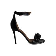 Pre-owned Leather sandals Givenchy Pre-owned , Black , Dames
