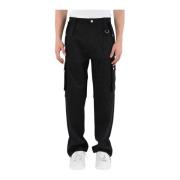 Straight Trousers Les Hommes , Black , Heren