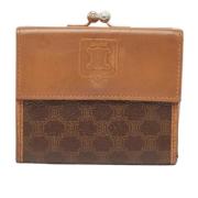 Pre-owned Coated canvas wallets Celine Vintage , Brown , Dames