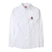 Witte Poplin Iconische Overhemd Kenzo , White , Heren