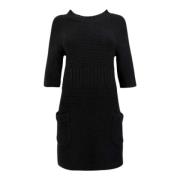 Pre-owned Wool dresses Chanel Vintage , Black , Dames