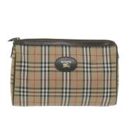 Pre-owned Canvas clutches Burberry Vintage , Beige , Dames