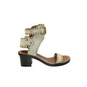 Pre-owned Suede sandals Isabel Marant Pre-owned , White , Dames