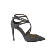 Pre-owned Polyester sandals Jimmy Choo Pre-owned , Gray , Dames