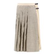 Midi Skirts Durazzi Milano , Gray , Dames