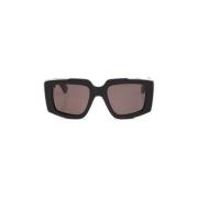 Zonnebril met logo Alexander McQueen , Black , Dames