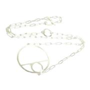 Pre-owned Silver necklaces Hermès Vintage , Gray , Dames