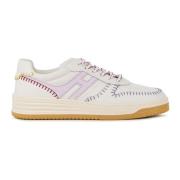 Sneakers met Kleurrijk Detail Hogan , White , Dames