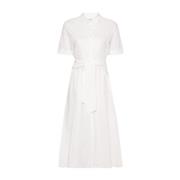 Shirt Dresses Woolrich , White , Dames