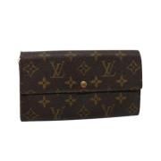 Pre-owned Canvas wallets Louis Vuitton Vintage , Brown , Dames