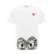 Sweatshirt T-Shirt Combo Comme des Garçons Play , White , Heren